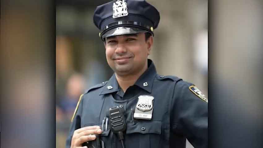 Police officer Didarul Islam paid rich tributes by New Yorkers at his funeral